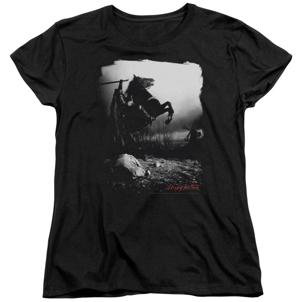 Sleepy Hollow Foggy Night Womens T-Shirt