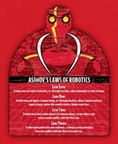 Asimov Laws of Robotics t shirt